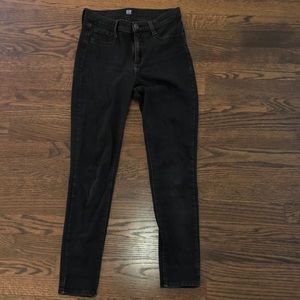 Black jeans, jeggings style feel, size 27